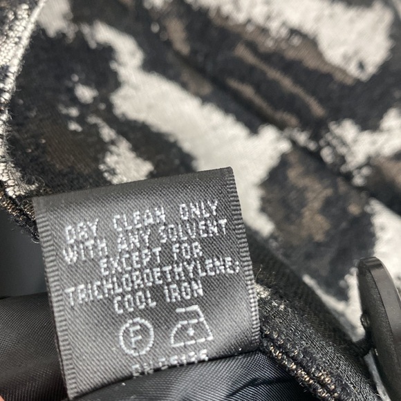 Lafayette 148 Womens Abstract Camo Wool Blend Blazer Jacket Size 10 Metallic - Picture 12 of 13